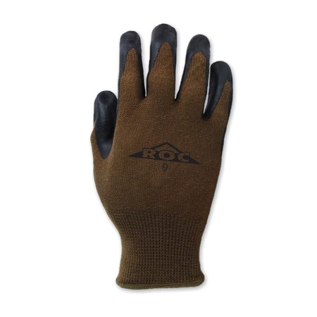 Magid Bamboo ROC GP169 Machine Knit Work Gloves with Foam Nitrile Palm Coating, 12PK GP169-8